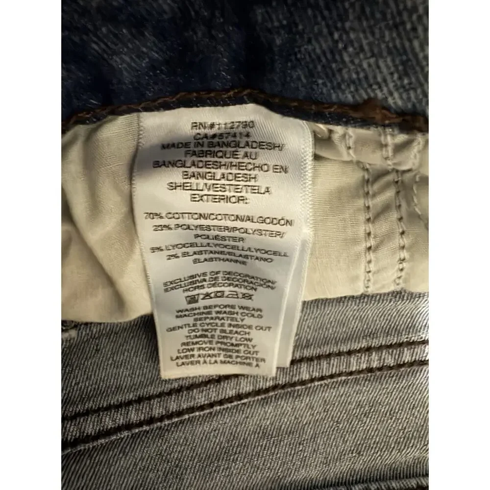 True Religion Geno Relaxed Slim Jeans Mens 33 Blue Horseshoe Stretch Denim